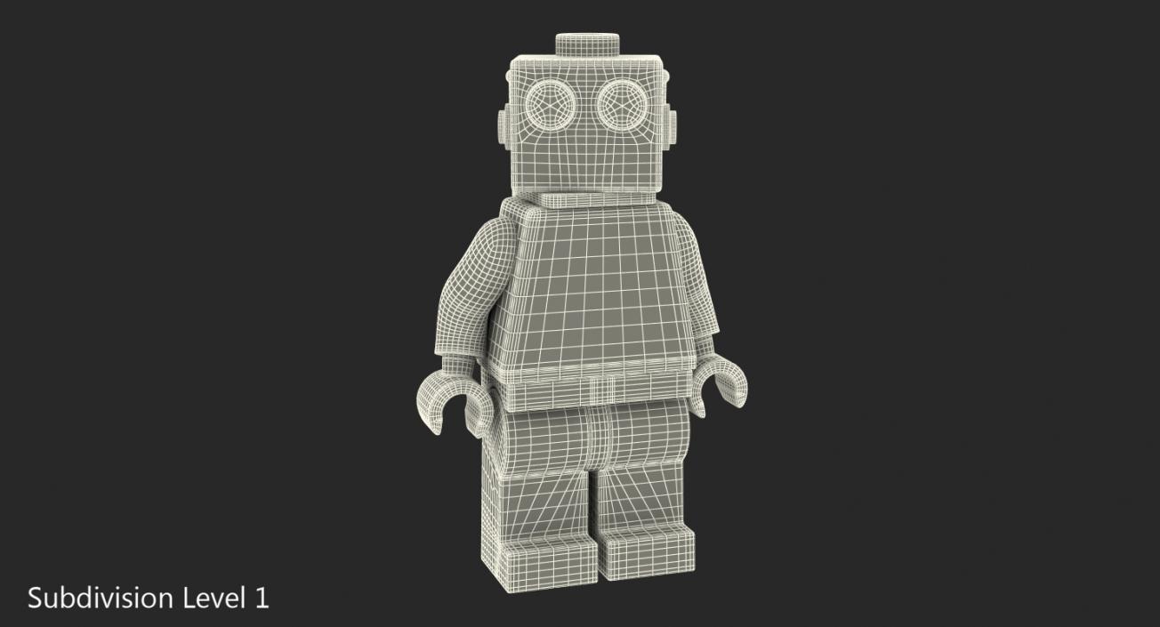 3D Lego Robot Minifigure