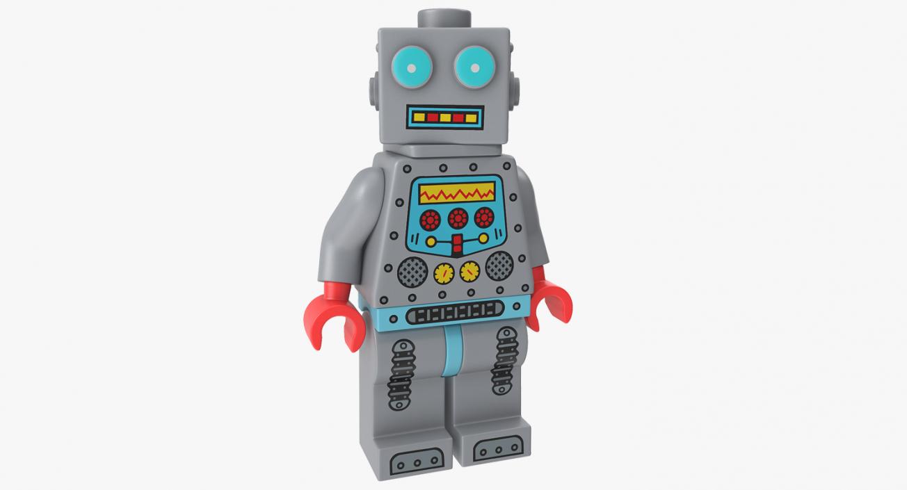 3D Lego Robot Minifigure