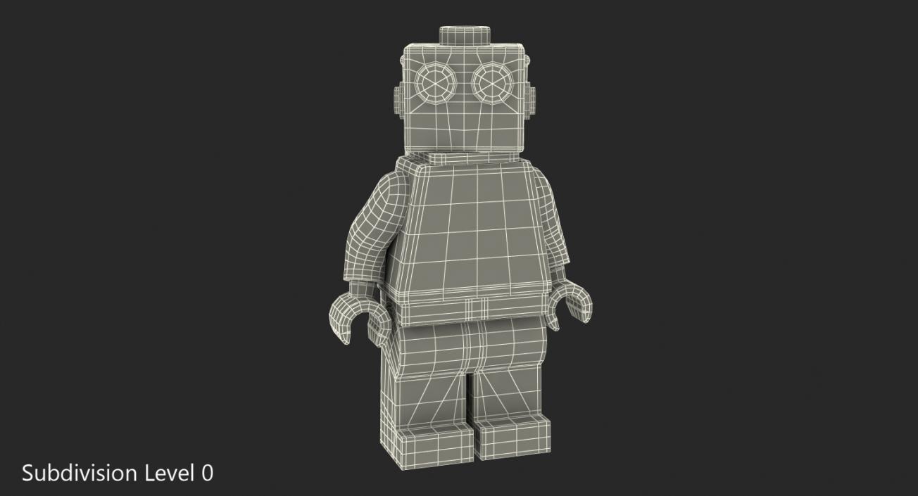 3D Lego Robot Minifigure