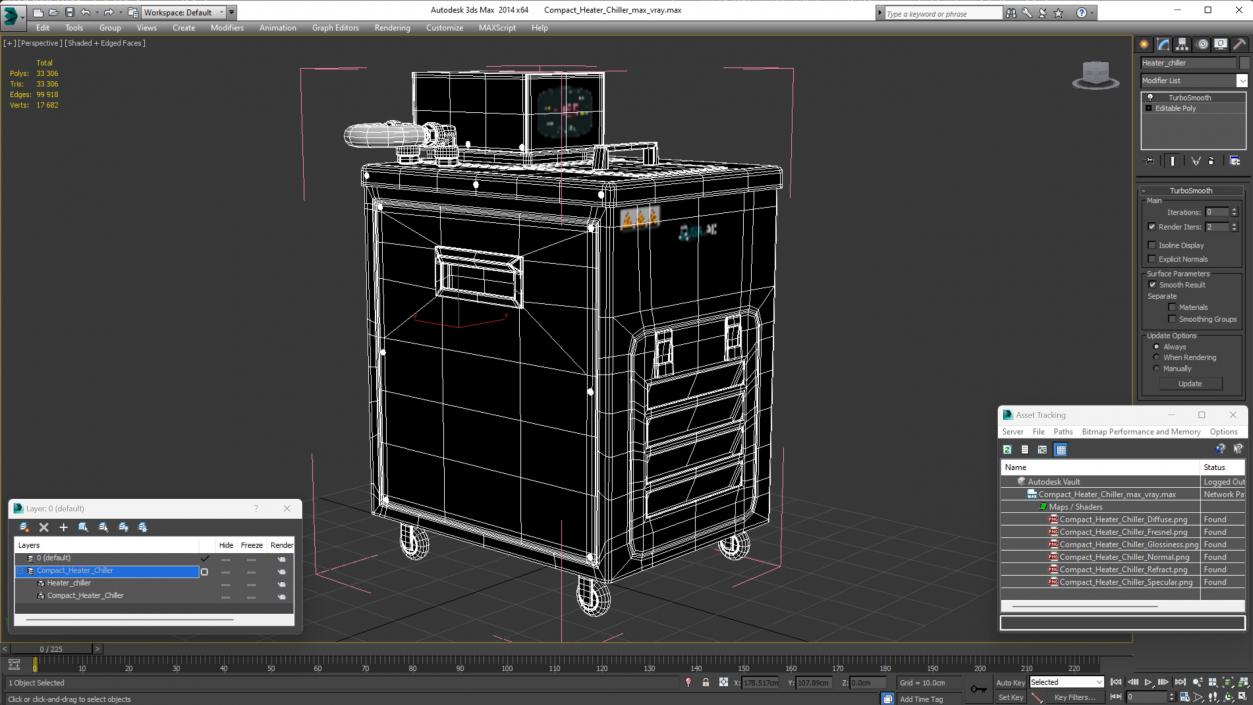 Compact Heater Chiller 2 3D model