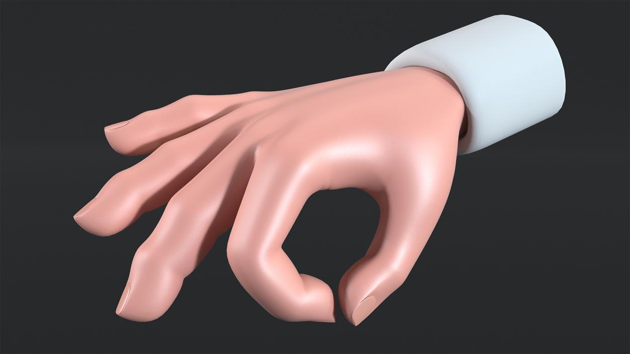 3D Cartoon Man Hands Collection model