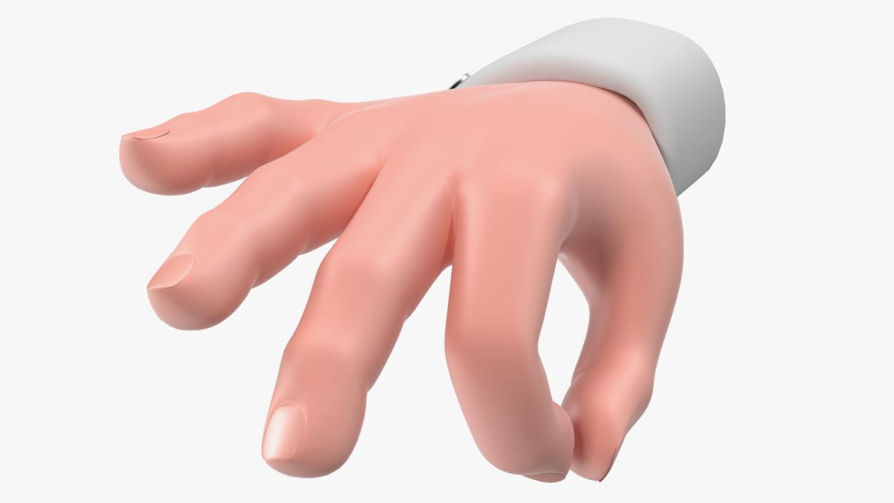 3D Cartoon Man Hands Collection model