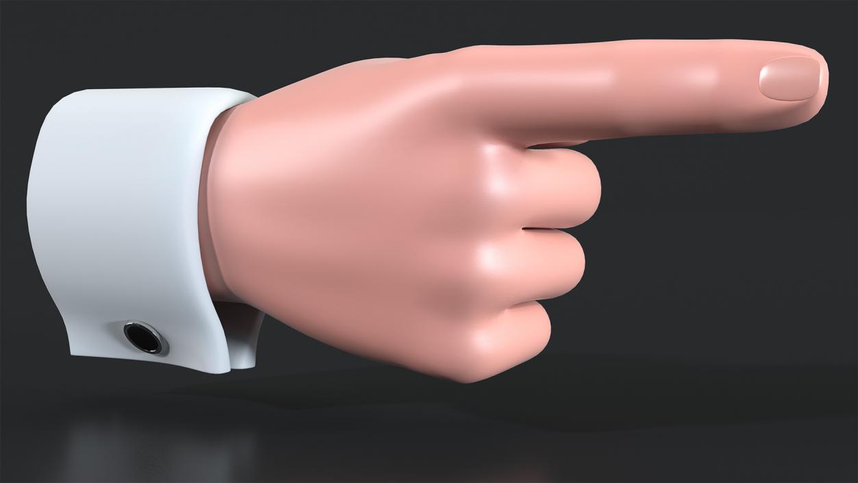 3D Cartoon Man Hands Collection model