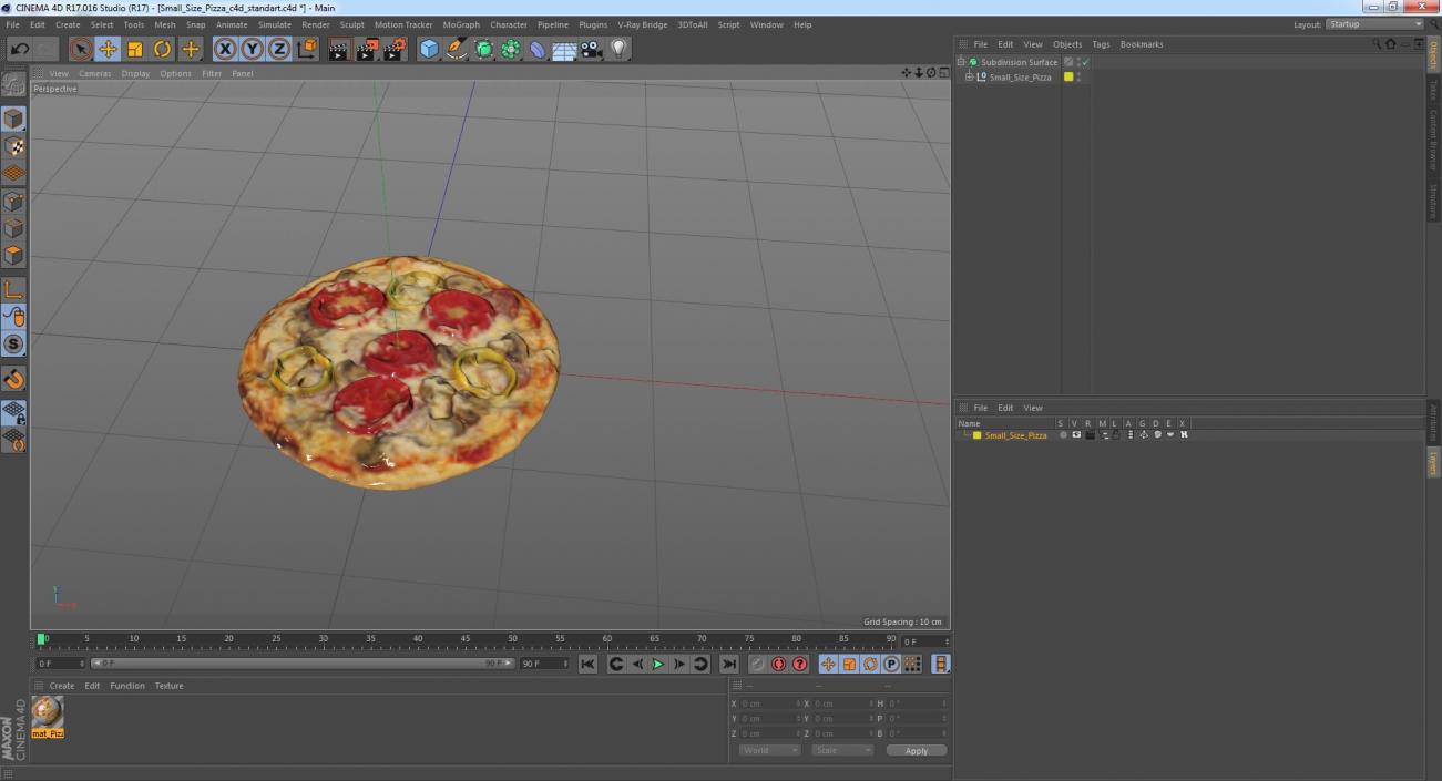 3D Small Size Pizza