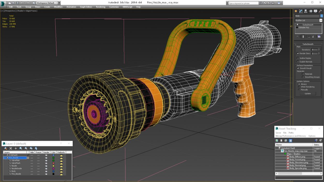 3D Fire Nozzle 2 model