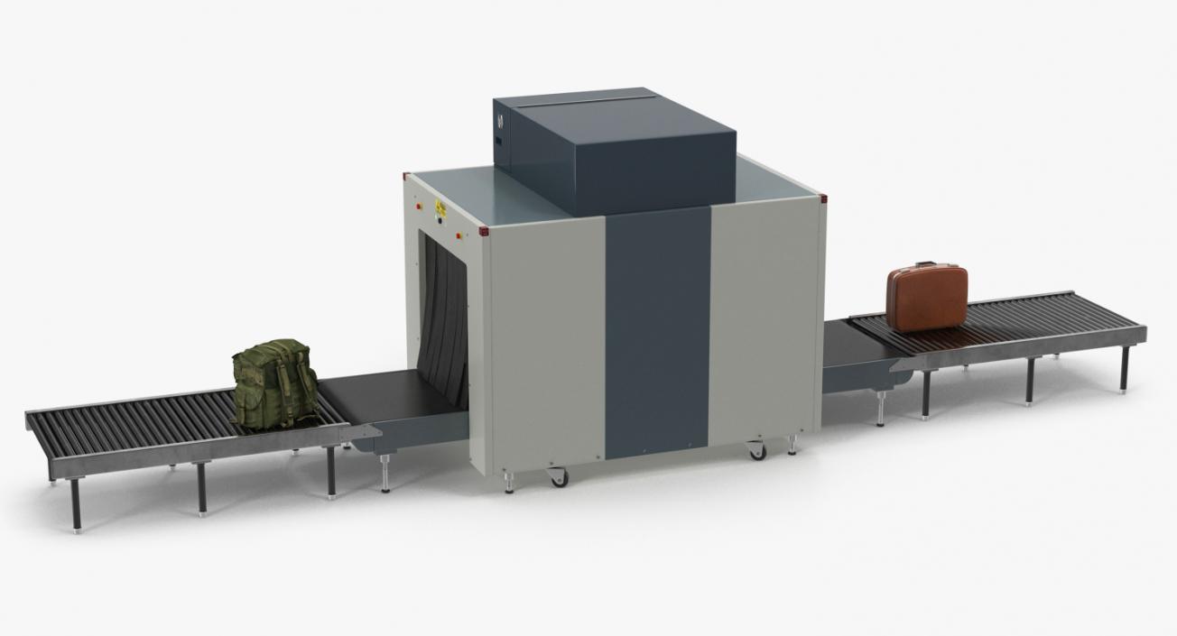 Airport Luggage Support Equipment Collection 3D model