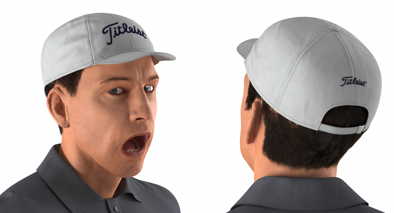 3D Golf Player Rigged model