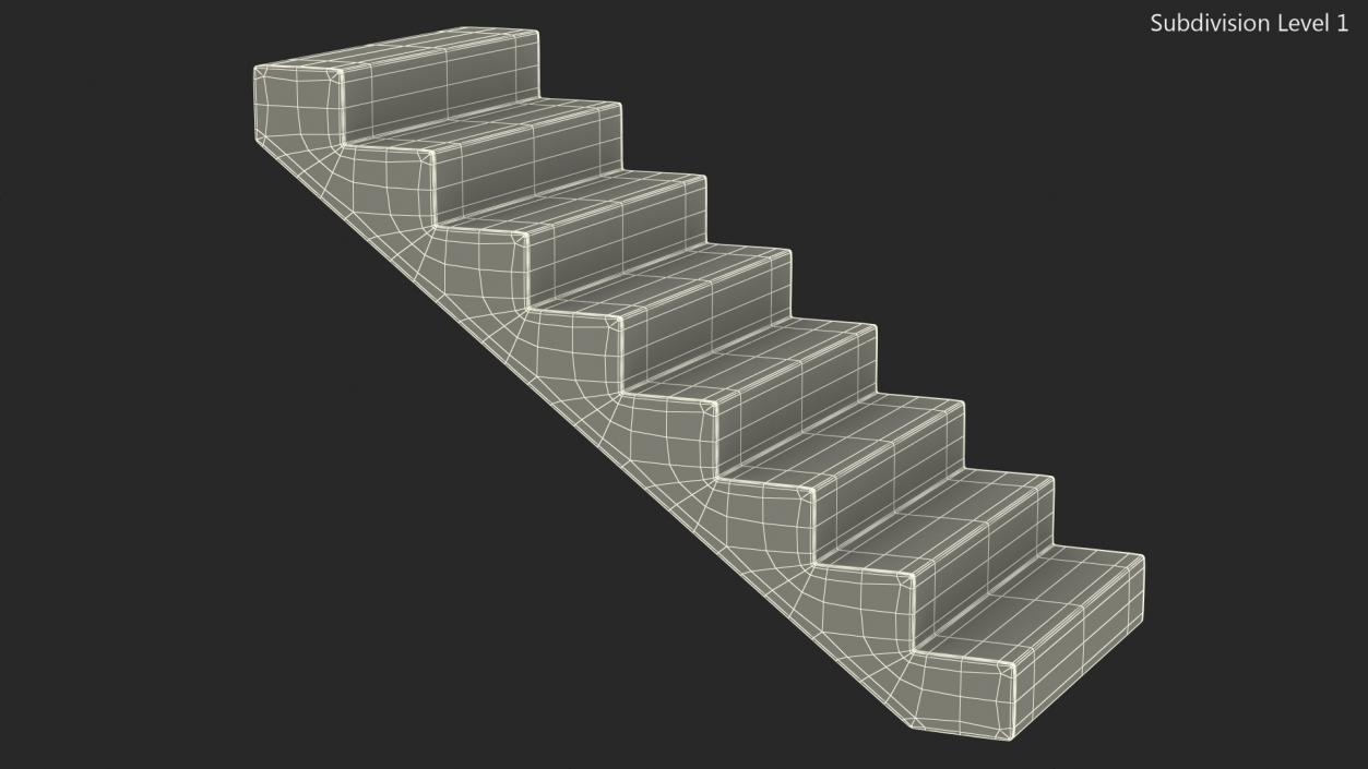 3D model Concrete Stairs