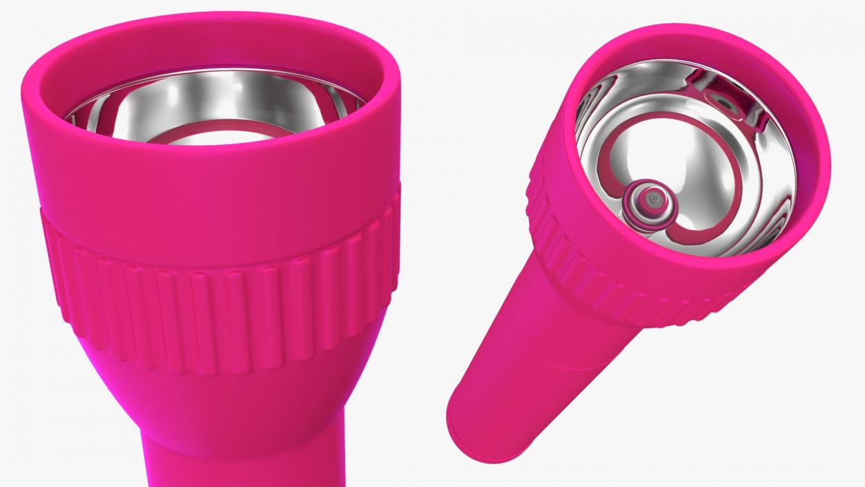 3D Police Security Pink Flashlight