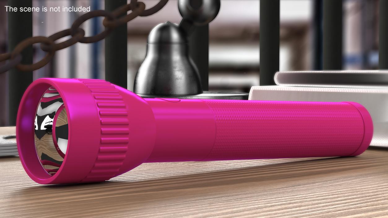 3D Police Security Pink Flashlight