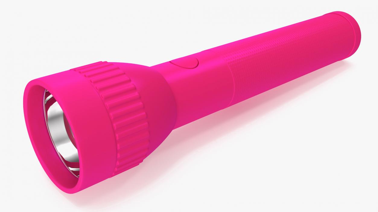 3D Police Security Pink Flashlight