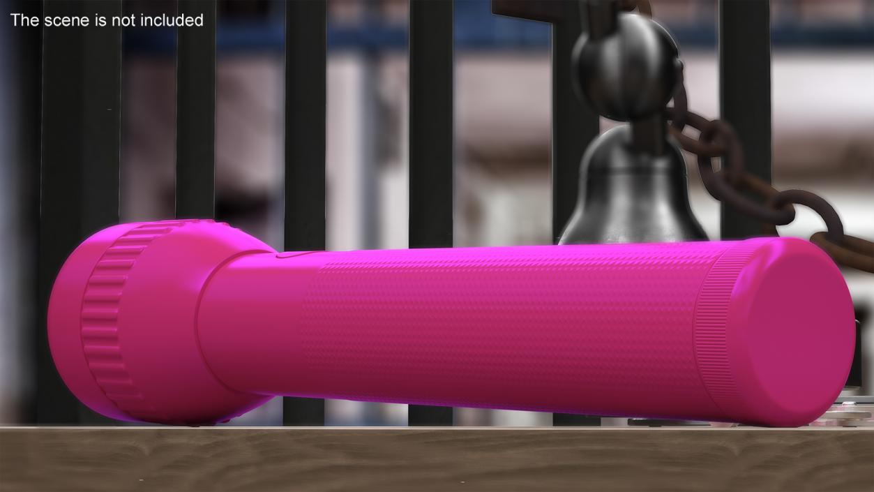 3D Police Security Pink Flashlight