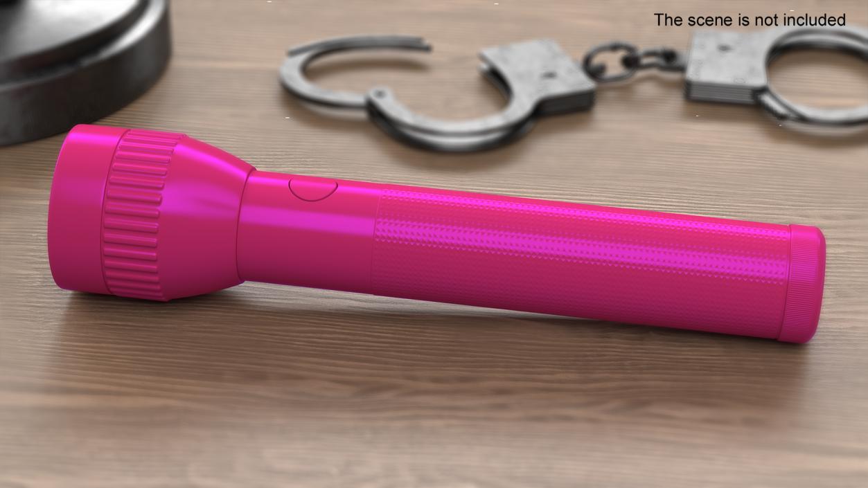 3D Police Security Pink Flashlight