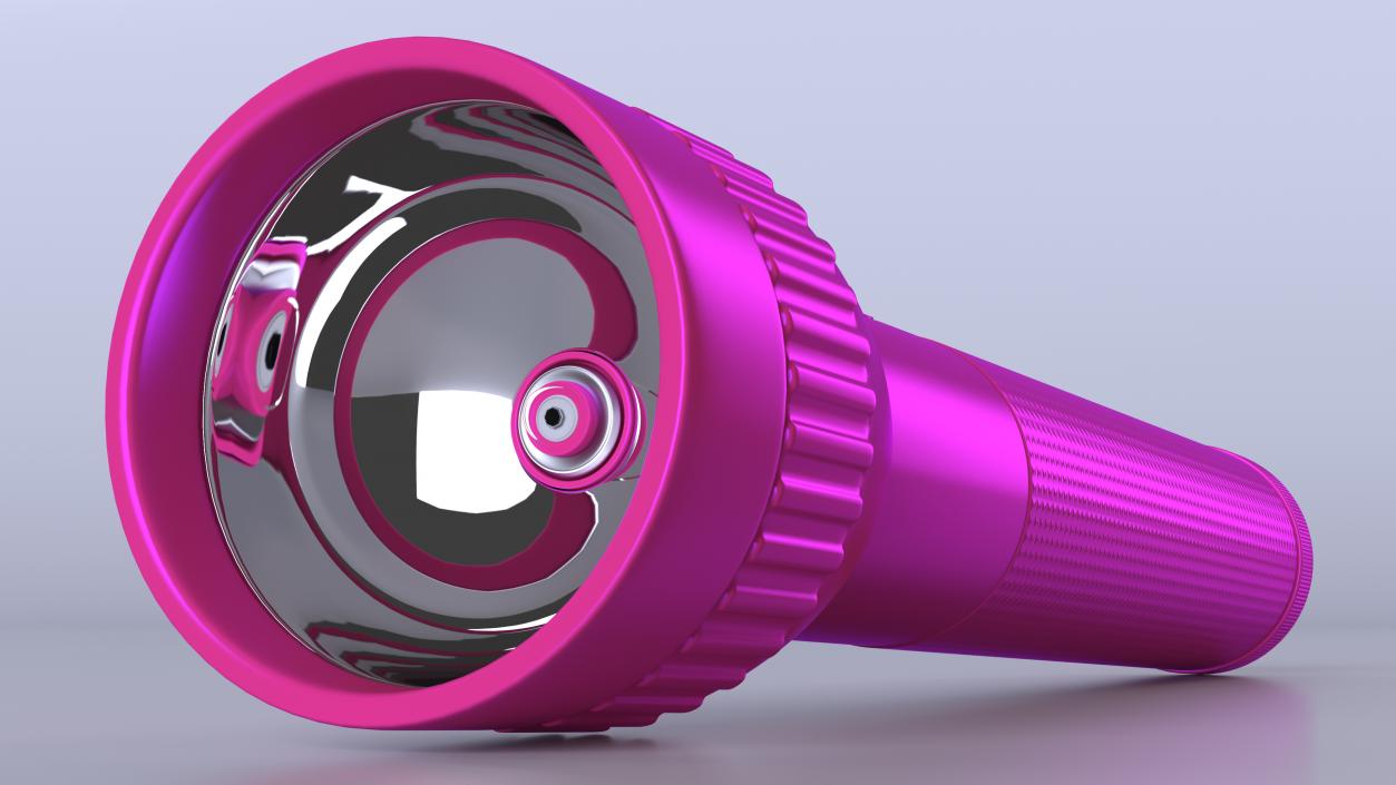 3D Police Security Pink Flashlight