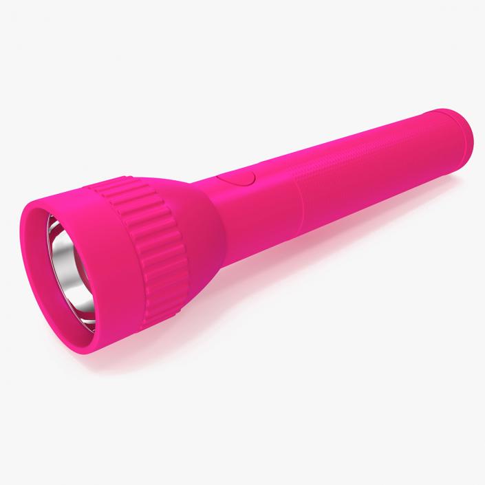 3D Police Security Pink Flashlight