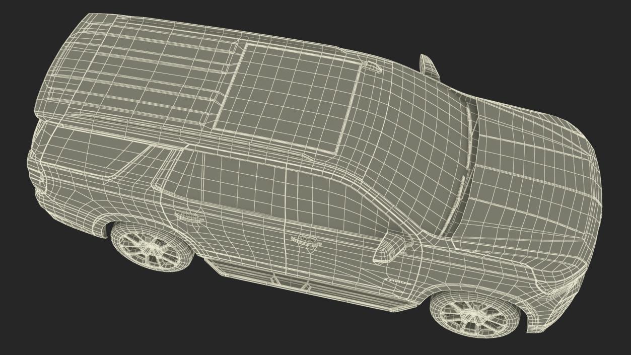 3D Chevrolet Tahoe 2024 Simplified