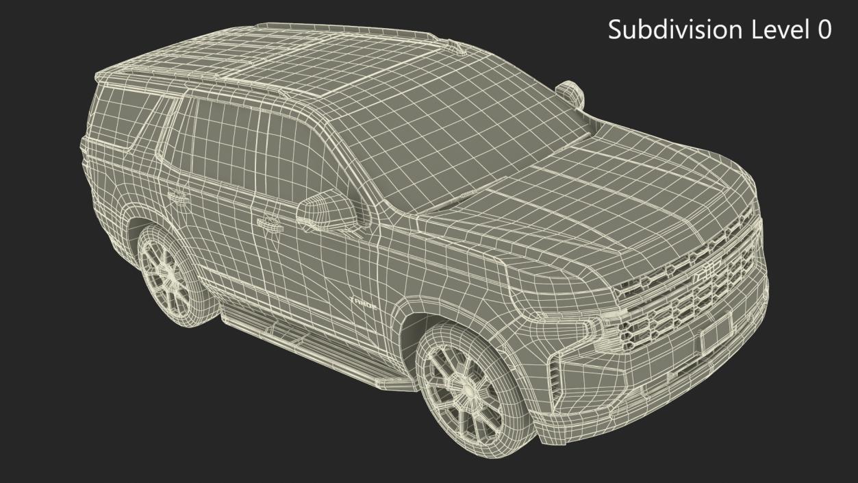 3D Chevrolet Tahoe 2024 Simplified