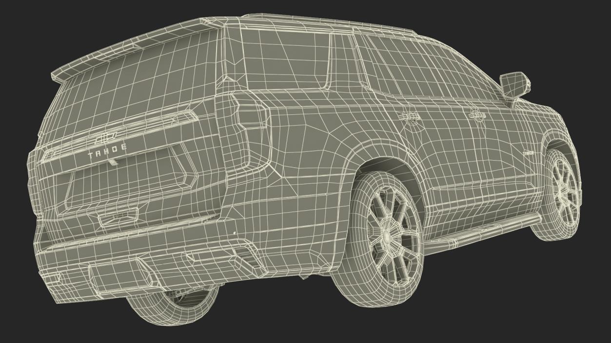 3D Chevrolet Tahoe 2024 Simplified