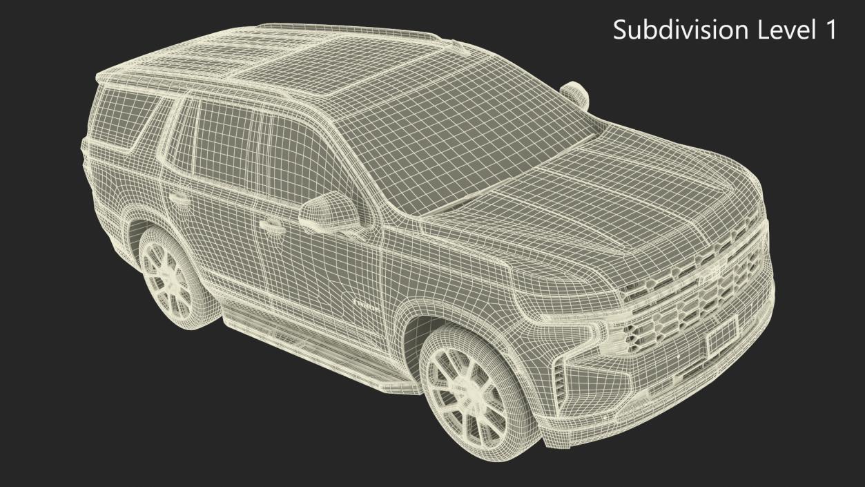 3D Chevrolet Tahoe 2024 Simplified