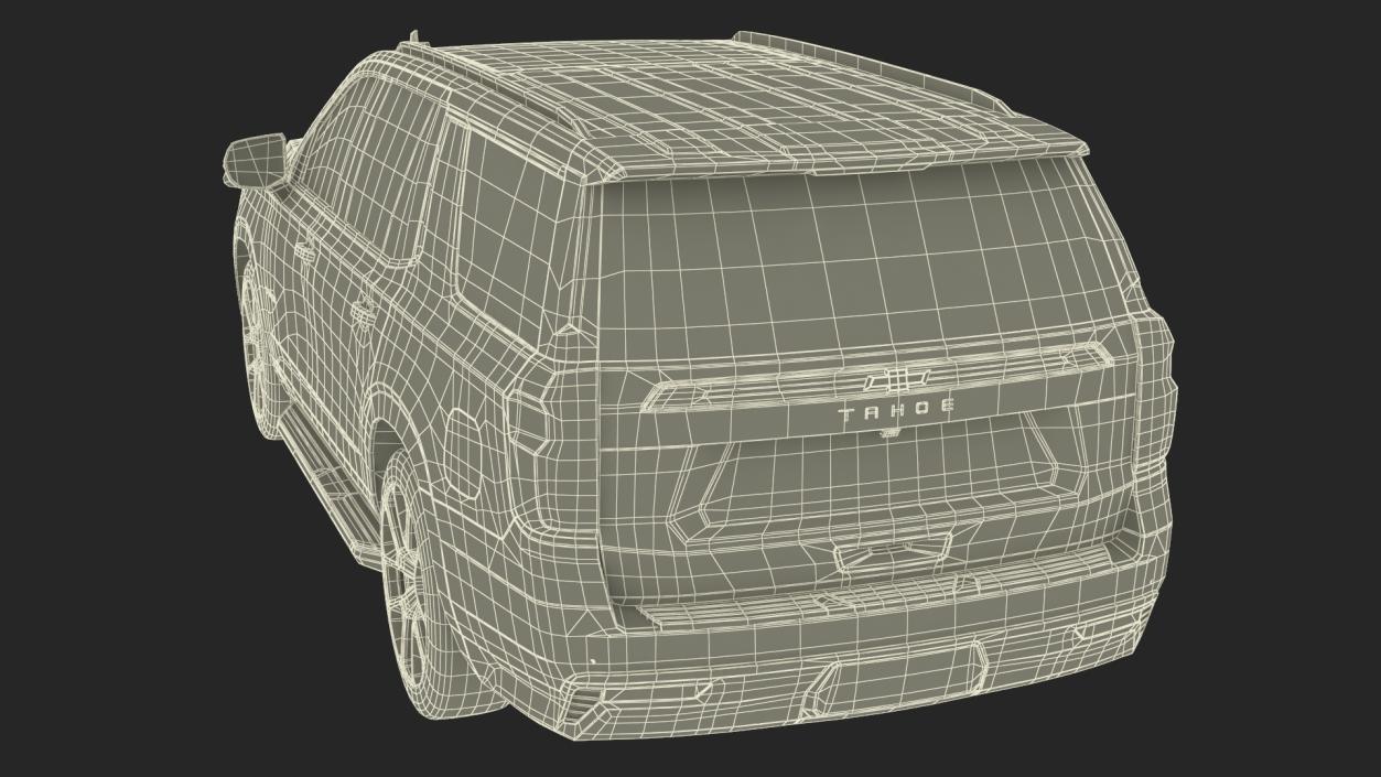 3D Chevrolet Tahoe 2024 Simplified