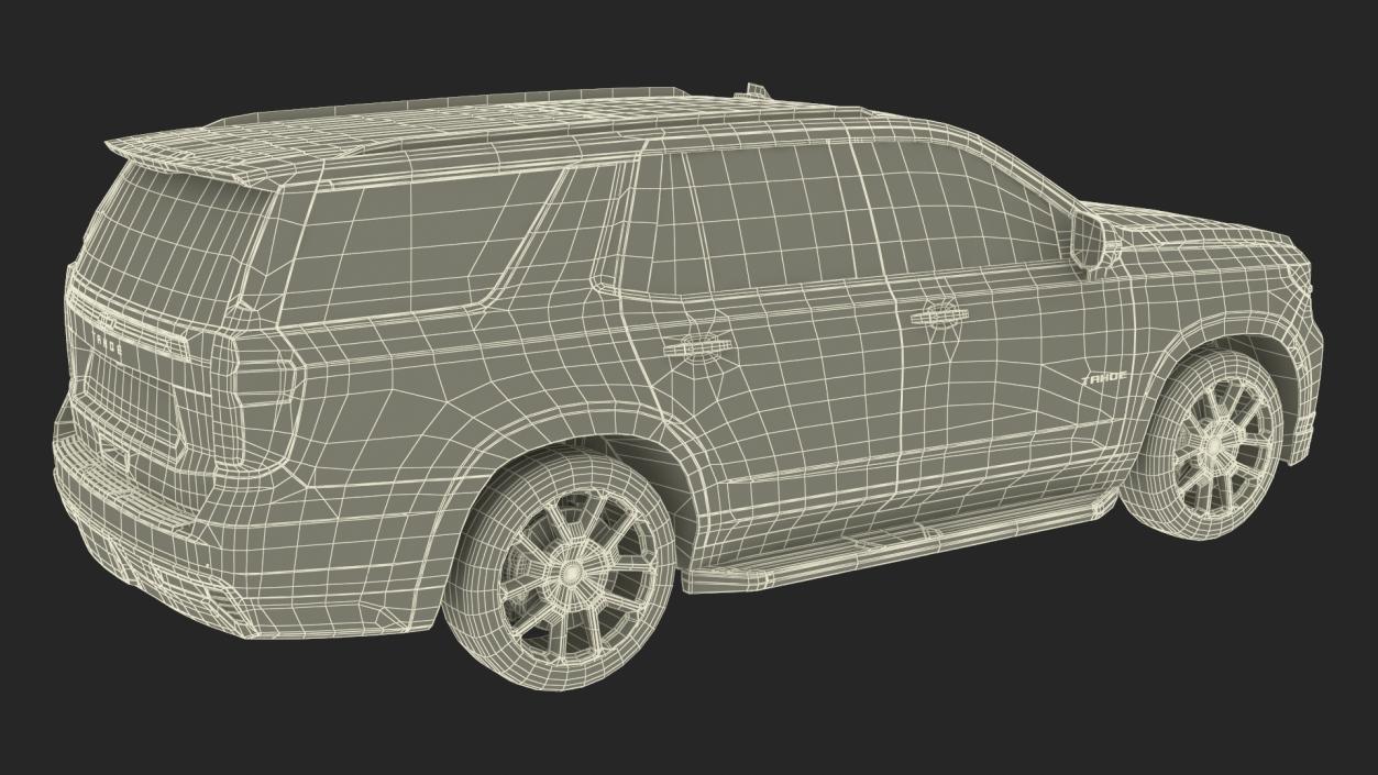 3D Chevrolet Tahoe 2024 Simplified