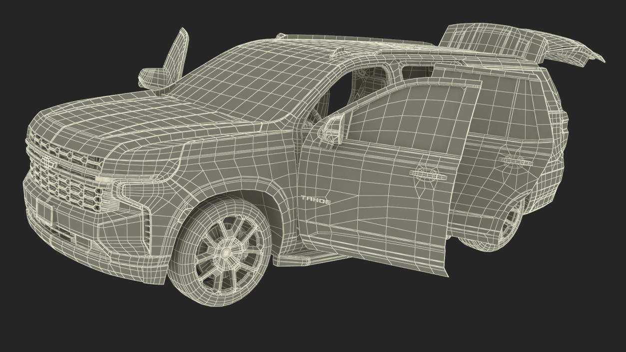 3D Chevrolet Tahoe 2024 Simplified