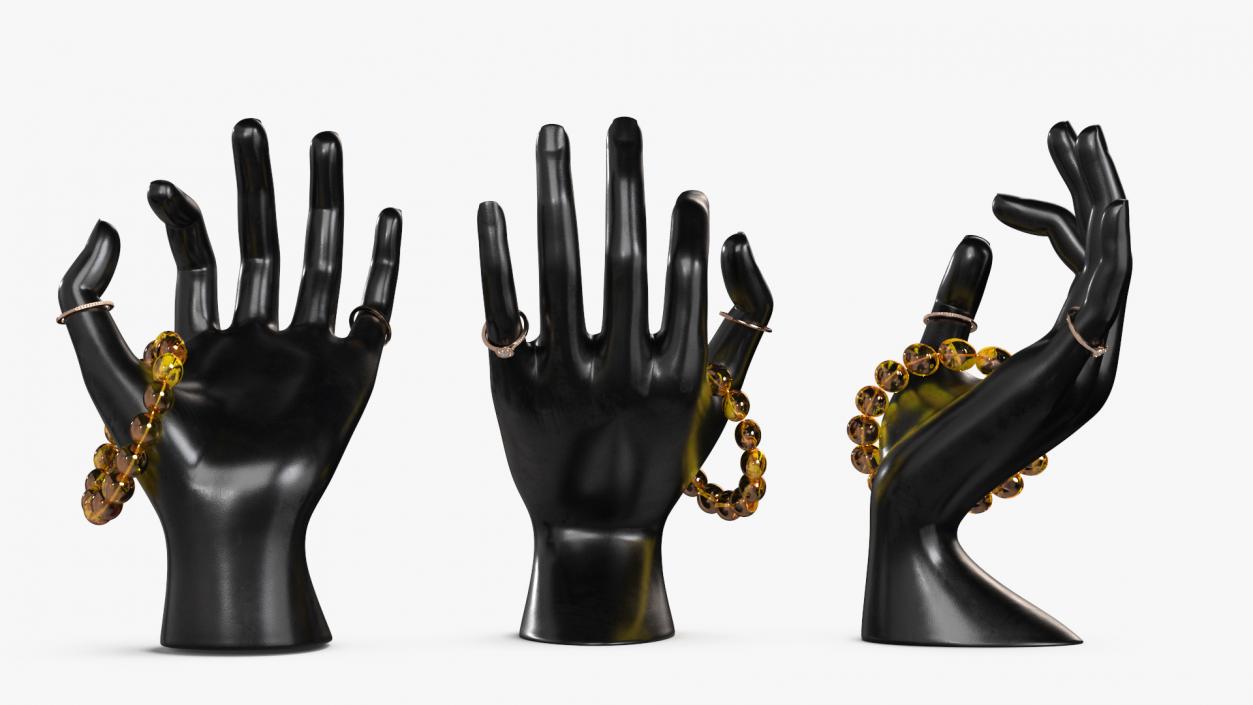 3D model Hand Display with Jewelry