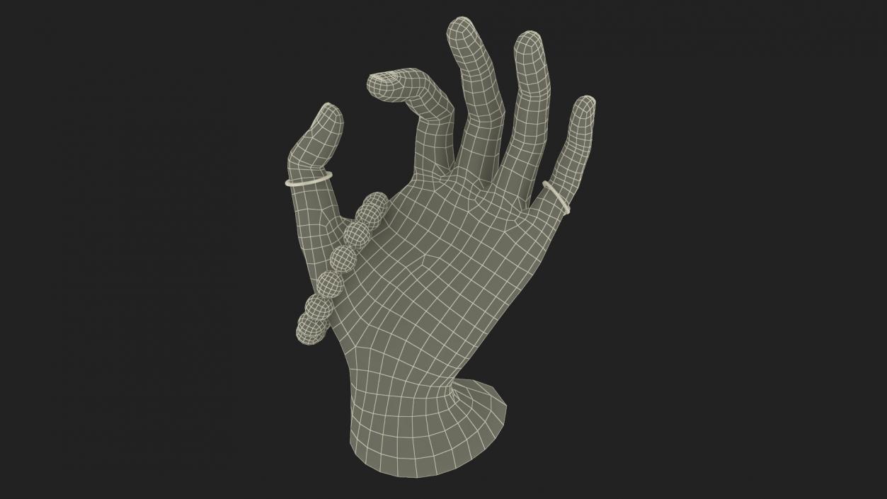 3D model Hand Display with Jewelry