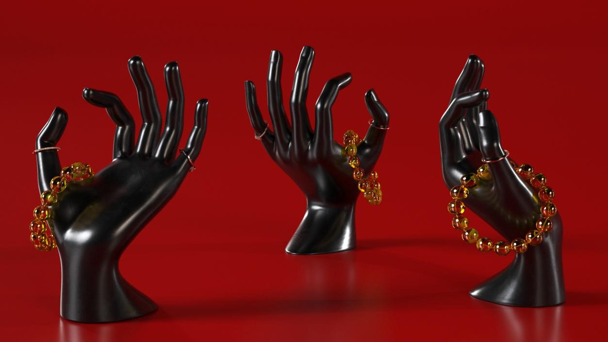 3D model Hand Display with Jewelry