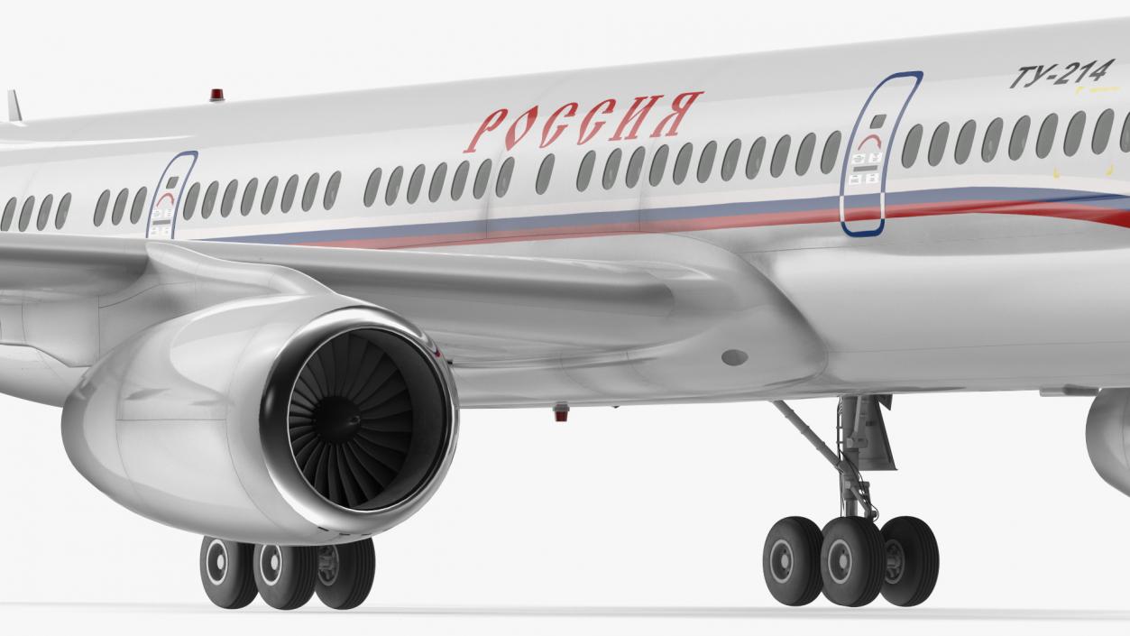 Tupolev Tu-214 Russian Government Airliner 3D