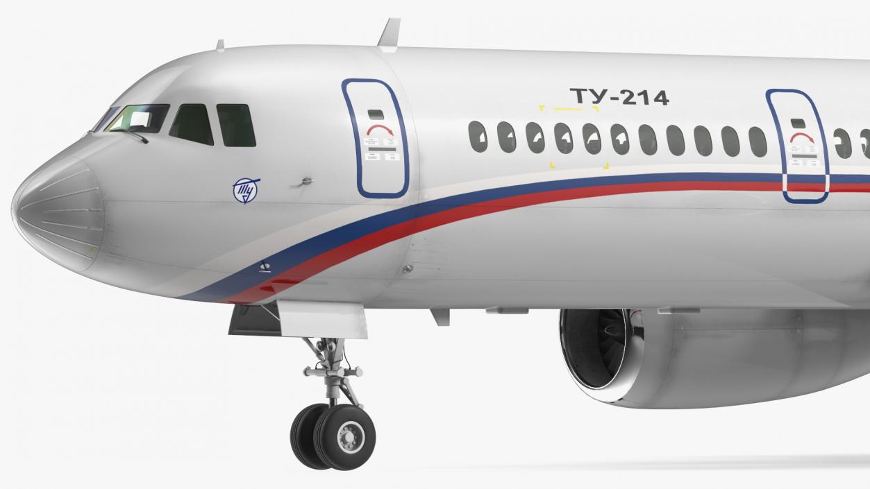 Tupolev Tu-214 Russian Government Airliner 3D