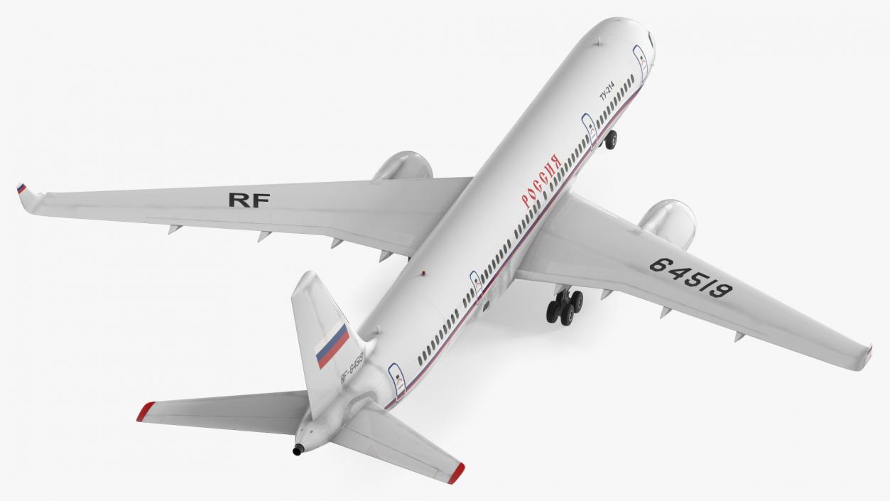 Tupolev Tu-214 Russian Government Airliner 3D