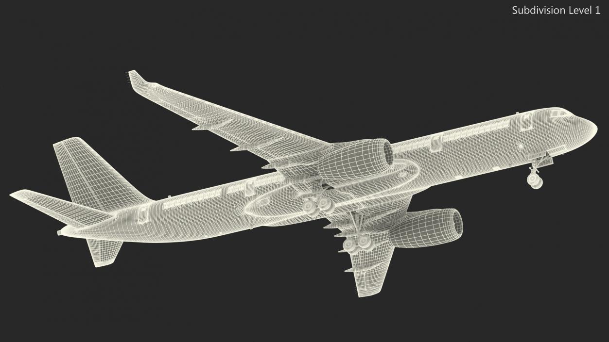 Tupolev Tu-214 Russian Government Airliner 3D