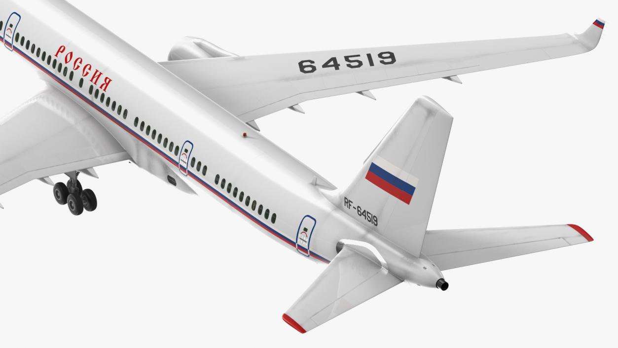 Tupolev Tu-214 Russian Government Airliner 3D