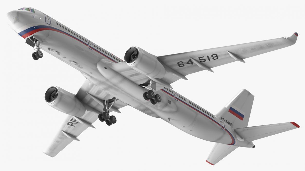 Tupolev Tu-214 Russian Government Airliner 3D