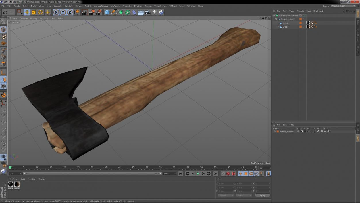 Forest Hatchet 3D model