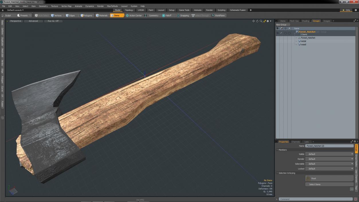 Forest Hatchet 3D model