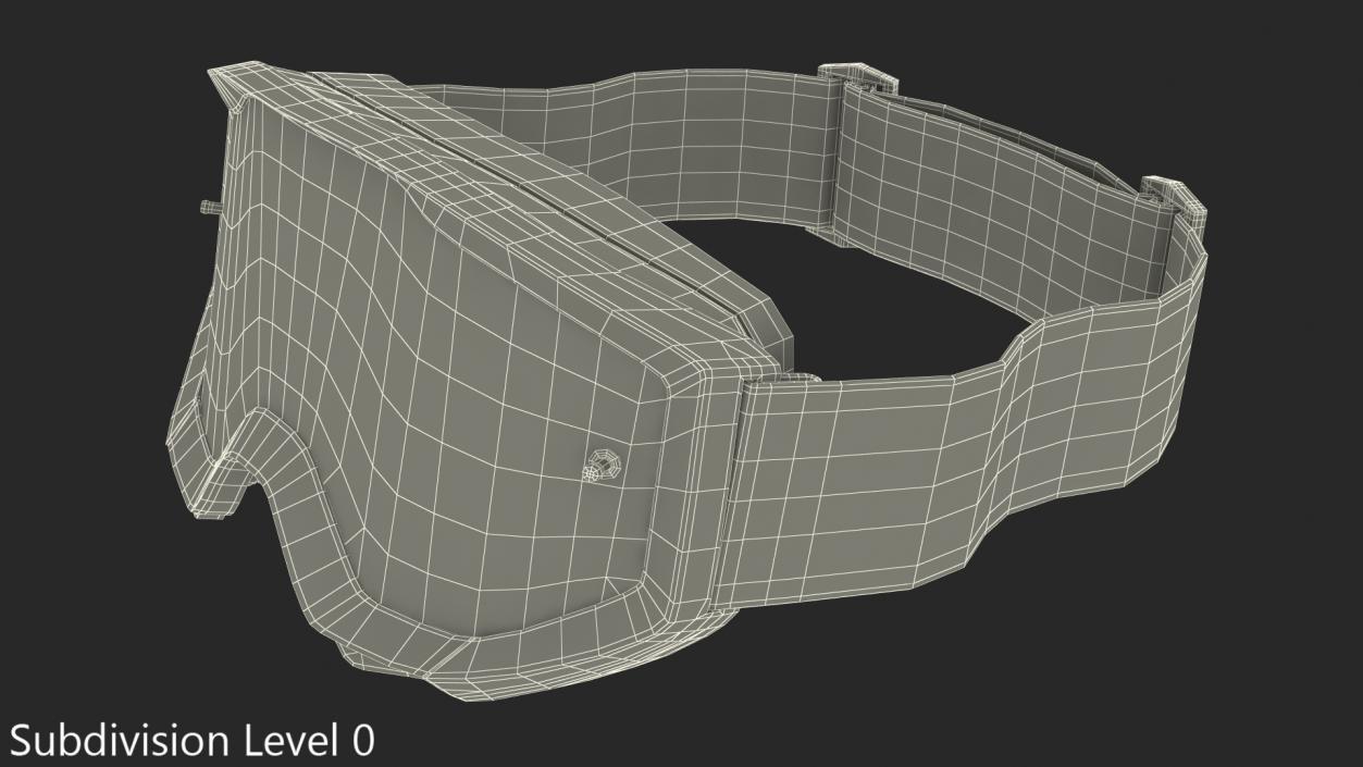 3D Motorcycle Goggles model