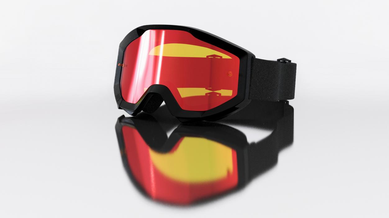 3D Motorcycle Goggles model