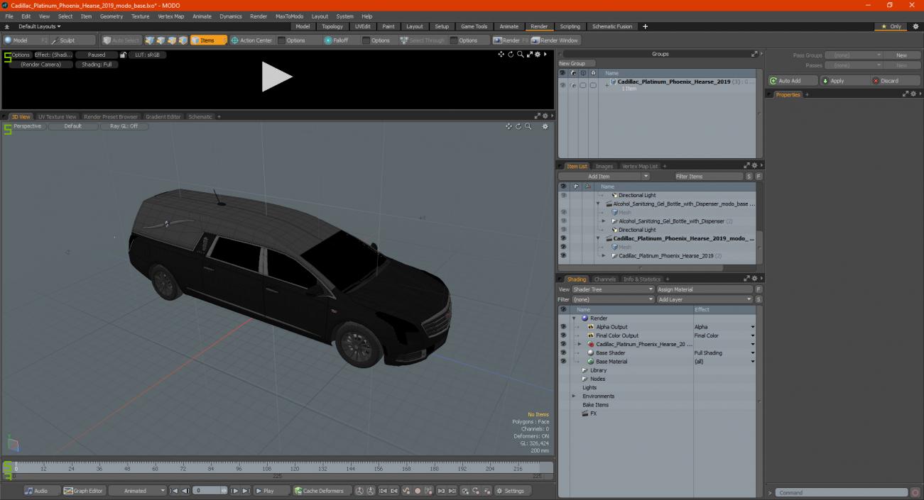 Phoenix Hearse 2019 3D model