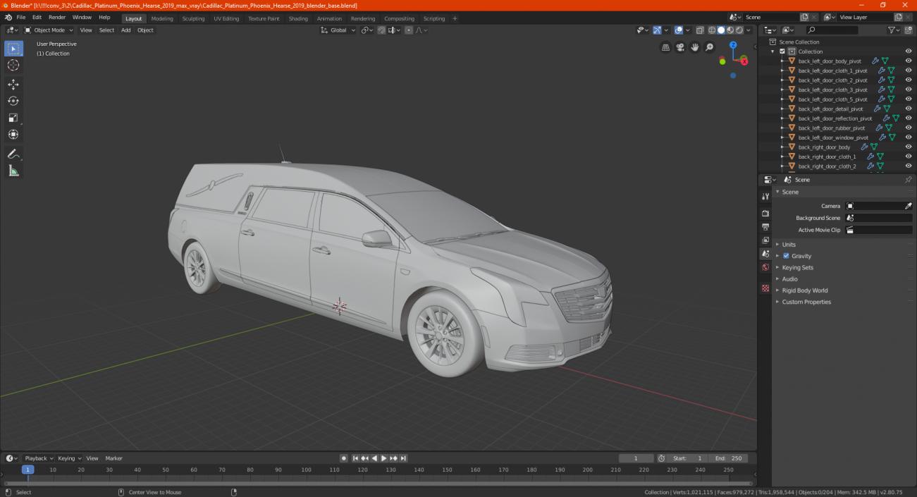 Phoenix Hearse 2019 3D model