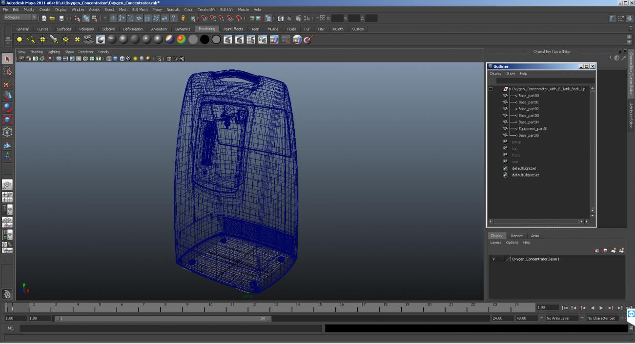 Oxygen Concentrator 3D model