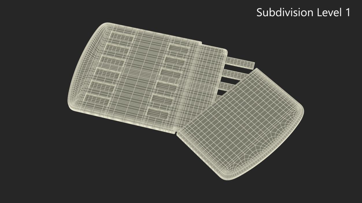 3D model One Step Drug Testing Kit Open