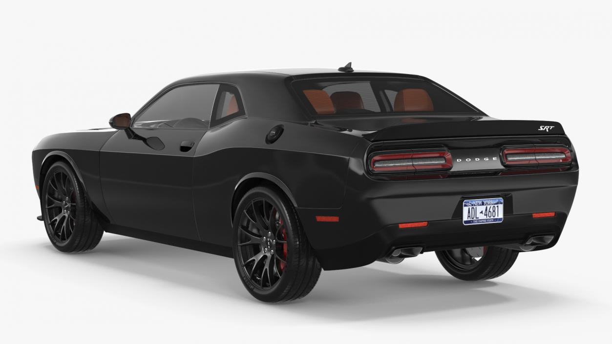 3D Dodge Challenger SRT Simple Interior