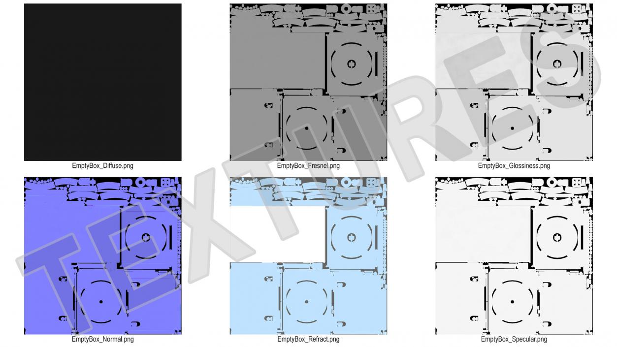 3D Open PS5 Game Empty Box model