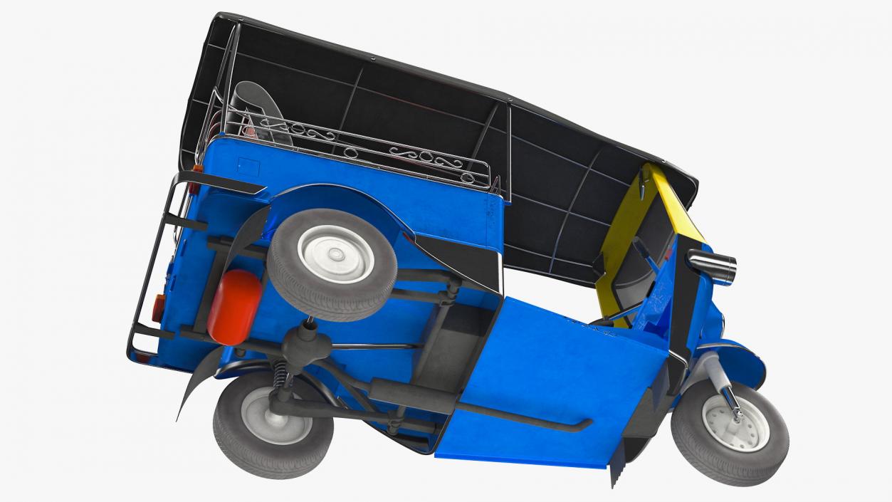 Tuk Tuk Taxi Rigged 3D model