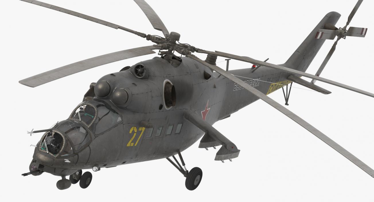 3D model Russian Helicopter Mi-35M Hind