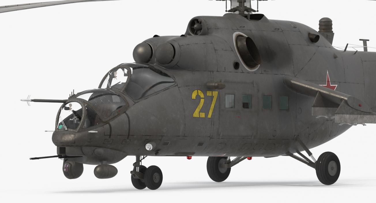 3D model Russian Helicopter Mi-35M Hind