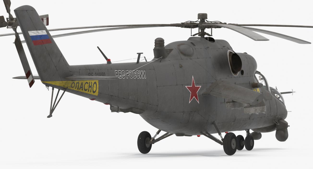 3D model Russian Helicopter Mi-35M Hind