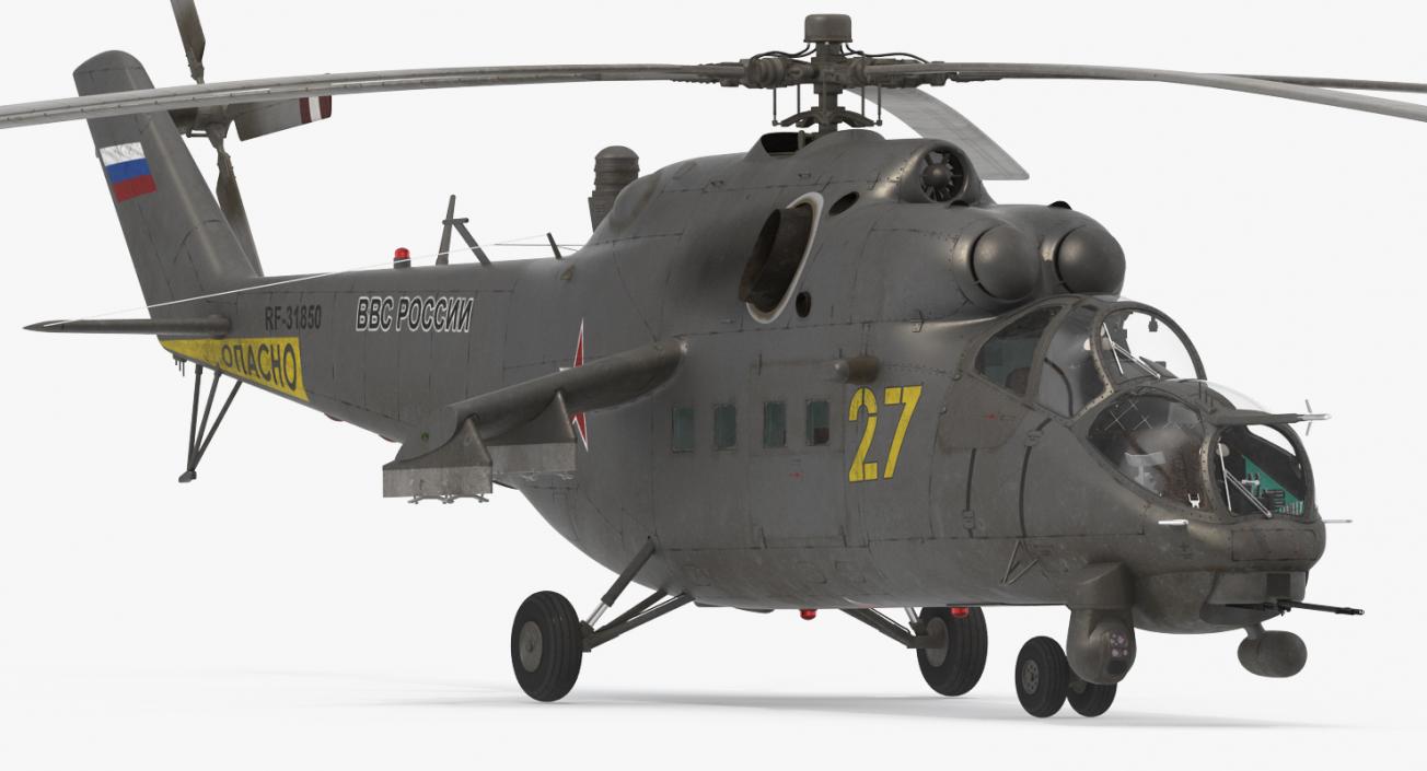 3D model Russian Helicopter Mi-35M Hind